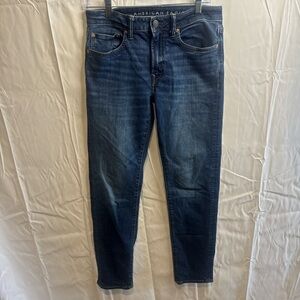 American Eagle Outfitters Dark Blue Slim Straight Jeans